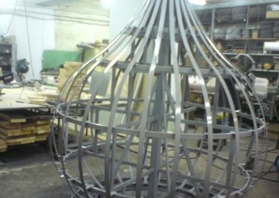 Металлический каркас купола